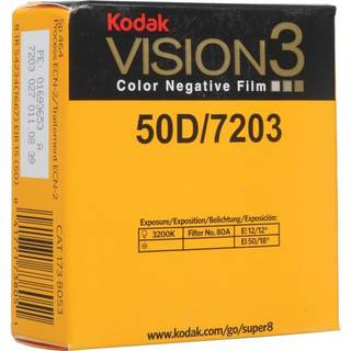 Kodak Vision3 50D 7203, 8 mm x 15 m Perf. 1R smalfilm