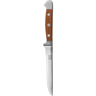 Güde Alpha Olive Ausbeinmesser 13 cm flexibel - CVM-Messerstahl - Griffschalen Olivenholz - Braun,Silber