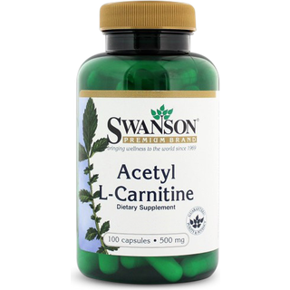 Acetyl L-Carnitin, 500 mg - 100 kapsler