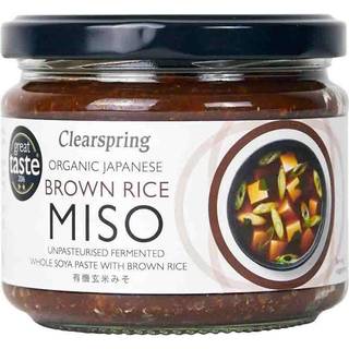 Clearspring Miso Brown Rice i glas upasteuriseret Ø - 300 gram
