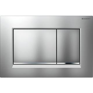 GEBERIT SIGMA30 betjeningsplade dobbeltskyl matforkromet