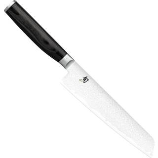 KAI Shun Premier Tim Mälzer Minamo Allzweckmesser 15 cm - Damaststahl - Griff Pakkaholz - Schwarz,Silber