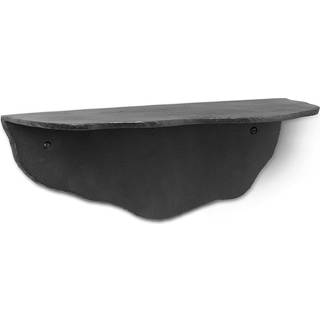 Ferm Living Fracture hylde Sortfarvet aluminium