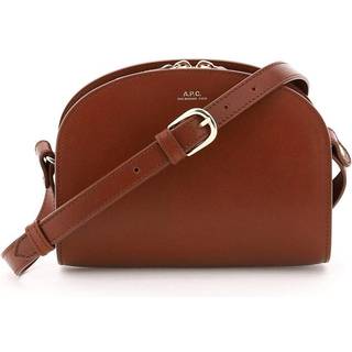 A. P.C A. P.C. Brown Mini Half-Moon Bag