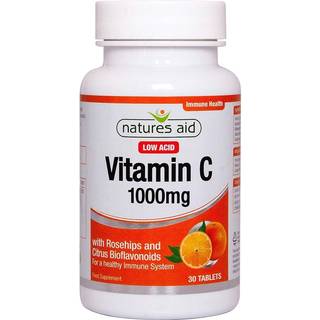 Natures Aid - Vitamin C 1000 mg Lavsyre 90 Tabletter
