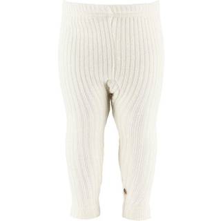 Leggings i råhvid tyk heavy uld