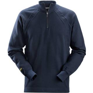 Snickers 2813 sweatshirt med kort lynlås og multipockets™ navy 3XL
