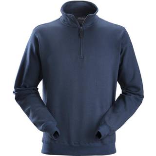 Snickers Workwear 2818 Sweater Navyblå, med kort lynlås Marine blå