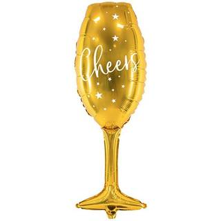 Champagneglas guld 31,5" folieballon