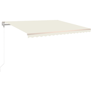 markise 400x350 cm automatisk betjening blå og hvid