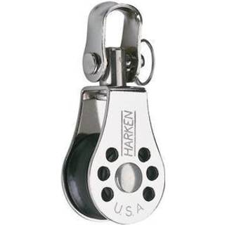 Enkeltblok med sjækkel Harken Micro 22 mm, roterende, glideleje, passer liner Ø2 - 6 mm