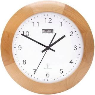 Balance Radiostyret Vægur 32 cm Analog Brun/Hvid