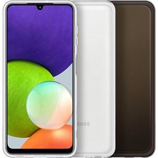 Original Samsung Galaxy A22 (4G) Soft Clear Bagside Cover (EF-QA225TT) - Gennemsigtig