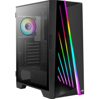 AeroCool Mirage-G-BK-v1 - MDT - ATX - Kabinet - Tower - Sort