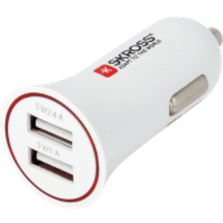 Skross USB bil-oplader - 2 x max. 1000mA