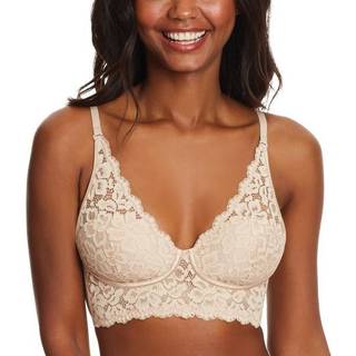Maidenform Womens Wireless Bralette Pure Comfort Blonder Longline Bra Cabriolet til Bra Paris n?gen 38B US