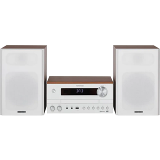Kenwood M-820DAB DAB+ minianlæg - HVID/TRÆLOOK
