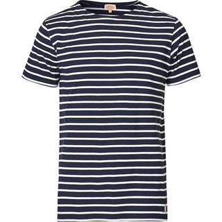 Armor-lux Hoëdic Boatneck Héritage Stripe T-shirt Navy/White