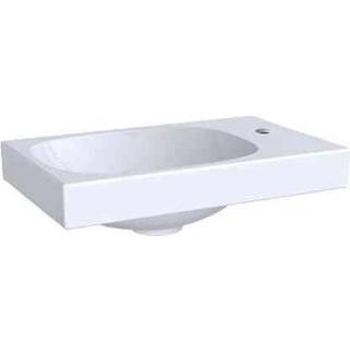 Geberit Acanto håndvask til underskab hanehul til højre: Hvid / KeraTect, B=40cm, H=11.5cm, T=25cm, Hanehul=Til højre, Overløb=Uden
