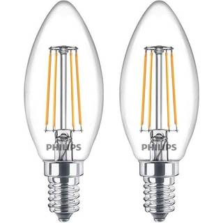 Philips LED Filament Kertepære 2 Stk - 40 W E14