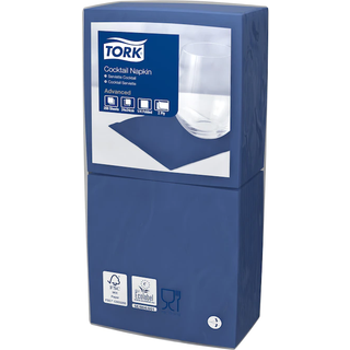 Tork cocktailservietter 2-lags 24x24cm 477534 hvid, 200 stk
