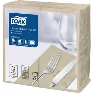 Tork middagsserviet 2-lags 1/8 fold 39cm 477352 natur, 150 stk