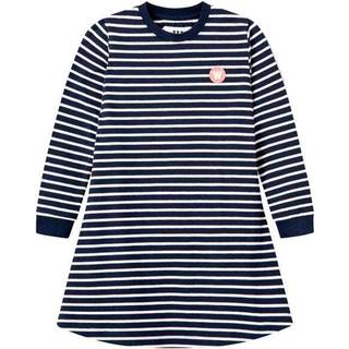 Wood Wood Kjole Aya Navy/offwhite Stripes