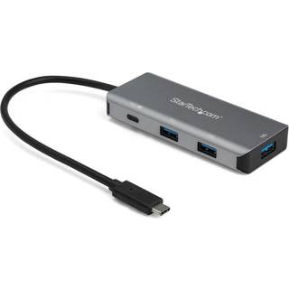 StarTech.com HB31C3A1CPD3 interface hub USB 3.2 Gen 2 (3.1 Gen 2) Type-C 10000 Mbit/s Sort, Grå