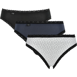 Sloggi 3-pak 24 7 Weekend Tai - Black/Grey - 42 * Kampagne *