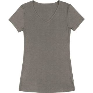 Joha uld silke t-shirt med v-hals beige Medium
