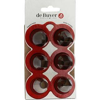 de Buyer Le Tube Tüllen-Set Geometrisch 6-teilig - Tritan - Grau