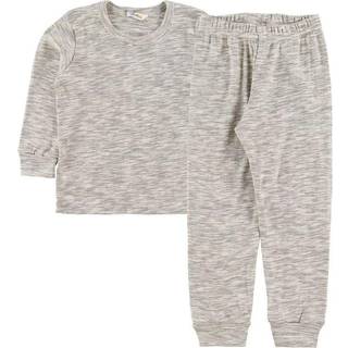 Pyjamas i beige økologisk bomuld