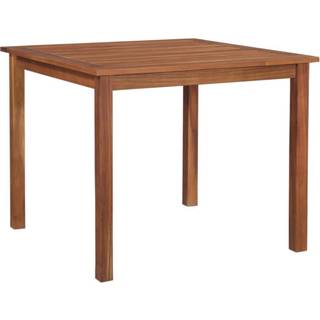 havebord massivt akacietræ 85x85x74 cm