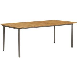 havebord 200 x 100 x 72 cm massivt akacietræ og stål