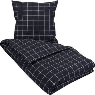 Sengetøj 200x220 cm - Blue Check - Bæk og bølge sengetøj - Borg Living - Sengetøj til dobbeltdyner