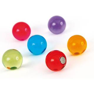 Kuglemagneter "Glas", 6-pak - køleskabsmagneter