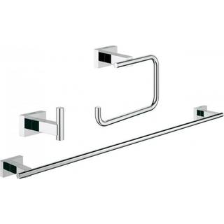 Grohe Essentials Cube Gæstebadeværelse tilbehørssæt 3 i 1, krom