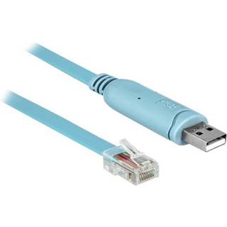 DELOCK Adapter USB2.0/A St > Seriell RS232 RJ45 St 3.0m blau