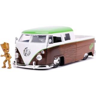 Jada Toys Marvel Bil med Figur Groot & Volkswagen Kombi Pickup 1:24