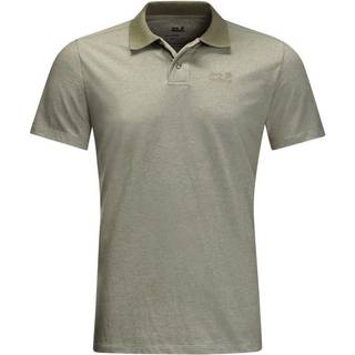 Jack Wolfskin Men's Pique Polo Khaki, S