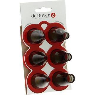 de Buyer Le Tube Tüllen-Set Loch 6-teilig - Tritan - Schwarz