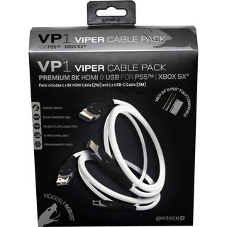 Gioteck Premium Viper VP1 Cable Pack Universal - Miscellaneous Tilbehør til spillekonsol - Sony PlayStation 4