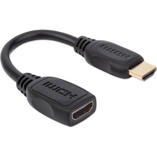 MANHATTAN HDMI-Verlängerung mit Ethernet-Kanal 4K@60Hz 0,2m