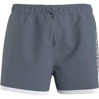 Calvin Klein Core Solid Short Runner Swim Shorts - Grey - Large