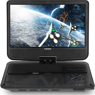 Lenco DVP-1010BK - Portable 10" DVD-Player with USB - Headphone-suspension bracket - Black