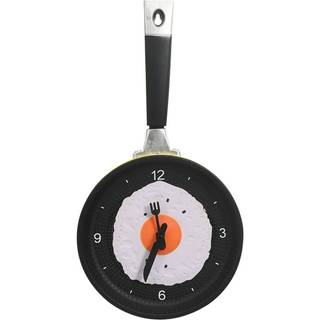 325164 Wall Clock With Fried Egg Pan Design 18,8 Cm