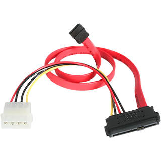 StarTech.com SAS 29 Pin to SATA Cable with LP4 Power
