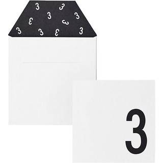 Design Letters - Birthday Card 3 - White - One size