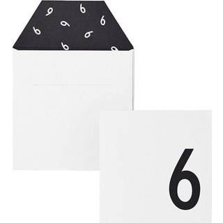Design Letters - Birthday Card 6 - White - One size