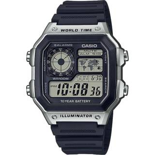 Mandens Casio AE-1200WH-1CVEF Sort Grå Ur (Ø 40 mm)